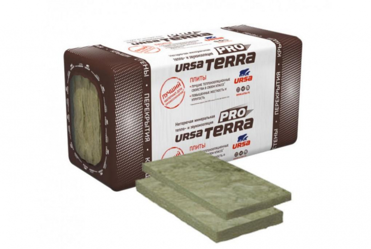 Утеплитель Ursa Terra Pro 34 PN 1000х610х100 мм, 5 шт. в уп