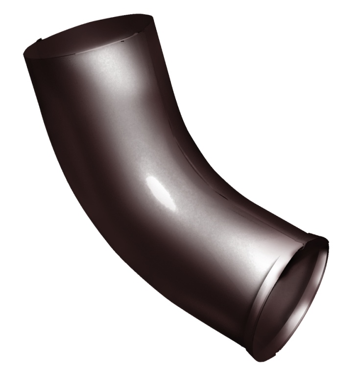 Колено стока Grand Line 90 мм, RAL 8017, шоколад